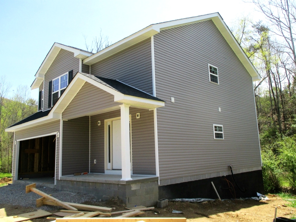 Sold!  605 Moore Rd., Williamsburg | NEW CONSTRUCTION! Two story frame home , 1800 sf  plus a walk-out basement 