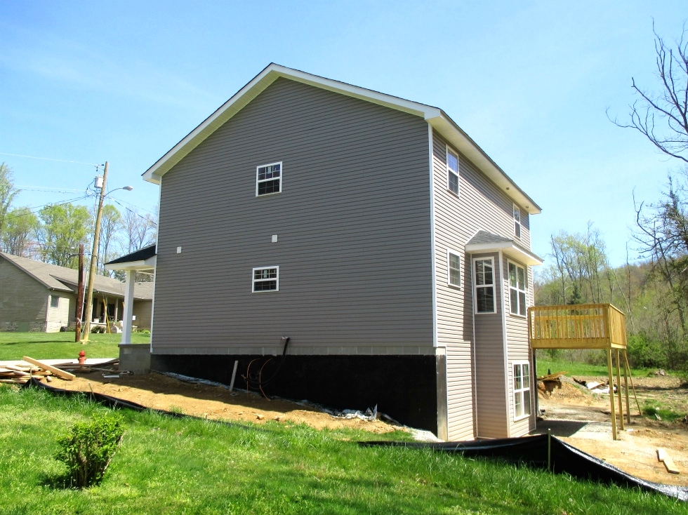 Sold!  605 Moore Rd., Williamsburg | NEW CONSTRUCTION! Two story frame home , 1800 sf  plus a walk-out basement 